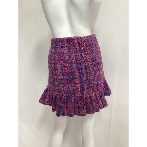 Assignment 'Marseille' Purple Tweed Embellished Mini Skirt Size XS - Picture 3 of 4